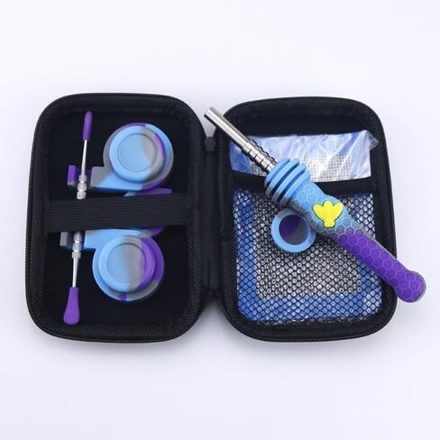 Honey Dispenser Set, Drip-Proof Silicone Reservoir, Beautiful Honey Jar With Spoon and Elegant Gift Box in Kuwait