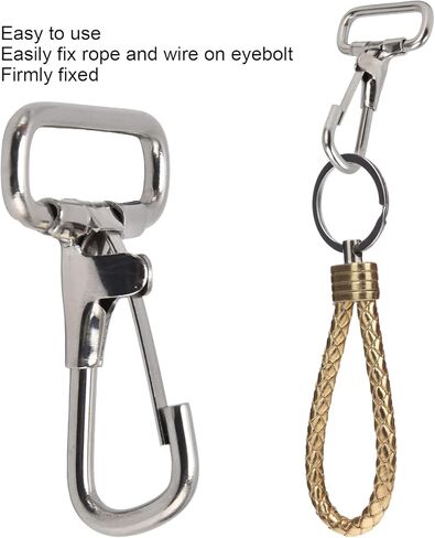 Stainless Steel Snap Hooks Rust Proof Metal Clips for Dog Leash Collar 29mm for Outdoor Supplies in Saudi Arabia