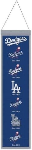 WinCraft Los Angeles Dodgers Wool Banner, 8x32, Heritage Evolution Design in Saudi Arabia