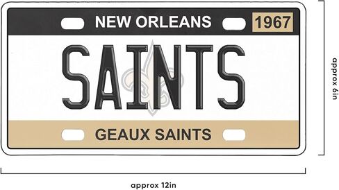 FOCO New Orleans Saints NFL لوحة ترخيص لوحة الحائط in Saudi Arabia