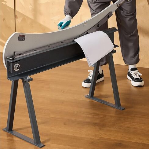 VEVOR Guillotine Shear, 39 in Bed Width Benchtop Cutter, Manual Hand Plate Shear for Metal Sheet Processing, with Q235 Material, High Precision, Stand, for PCB Board, Aluminum, Steel, Copper, Plastic in Saudi Arabia