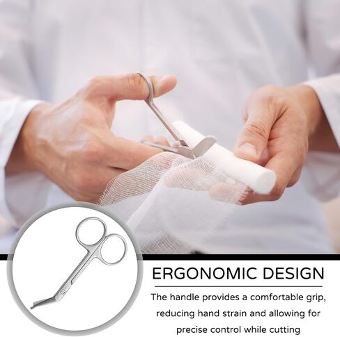 2 Pcs Ostomy Scissors,Bandage Scissors,Stainless Steel Medical Surgical Scissors,For Doctors, Nurses, Veterinary Home Nursing in Saudi Arabia