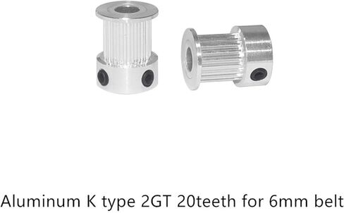 Xianglaa-Timing Pulley 20 Teeth GT2 Timing Pulley, Bore 3mm 3.17mm 4mm 5mm 6.35mm 8mm, Width 6mm, Synchronous Belt Small Backlash 20Teeth Precision Production in Saudi Arabia
