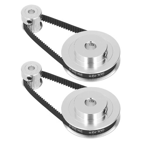 Aluminum Alloy Timing Pulley Set with 200mm x 6mm Belt 20T 5mm and 60T 8mm for Synchronous Drive Systems Timing Belt Pulley Kit in Kuwait