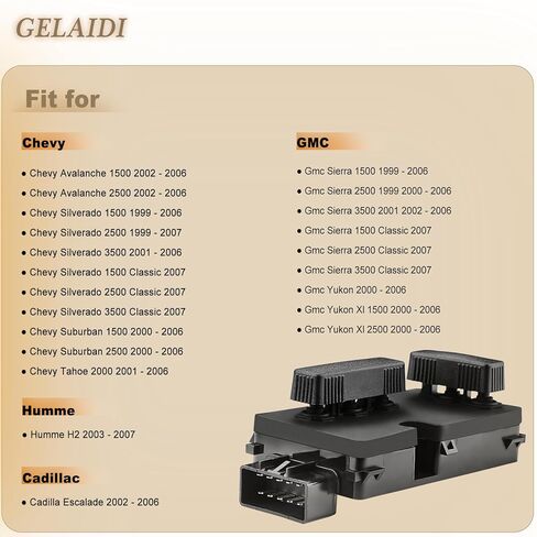 Power Seat Switch 8 Way Replaces 901-202 12450166 for 1999-2007 Cadillac Escalade Chevy Avalanche Silverado Suburban Tahoe GMC Sierra Yukon H2 -Adjust Recliner Control Driver Side Left in Kuwait