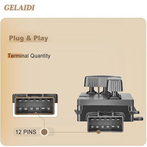 Power Seat Switch 8 Way Replaces 901-202 12450166 for 1999-2007 Cadillac Escalade Chevy Avalanche Silverado Suburban Tahoe GMC Sierra Yukon H2 -Adjust Recliner Control Driver Side Left in Kuwait