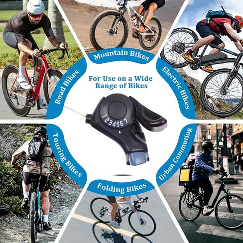 Bicycle Shifter SL-TX30 7-Speed Mountain Bikes Right Hand Thumb Gear Shifter, Compatible with MTB and Road Bicycles in Kuwait