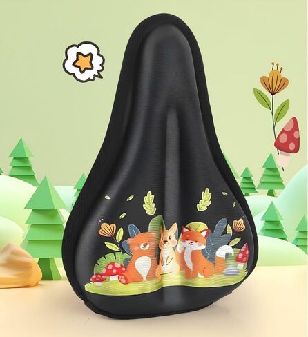 Child Bicycle seat Cushion Cover, Waterproof and Breathable, 22cm x15 cm, Animal Pattern in Saudi Arabia