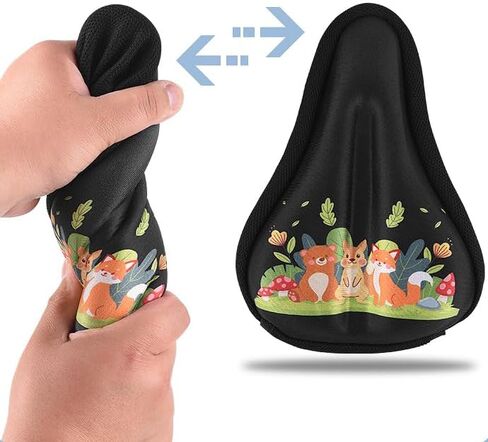 Child Bicycle seat Cushion Cover, Waterproof and Breathable, 22cm x15 cm, Animal Pattern in Saudi Arabia