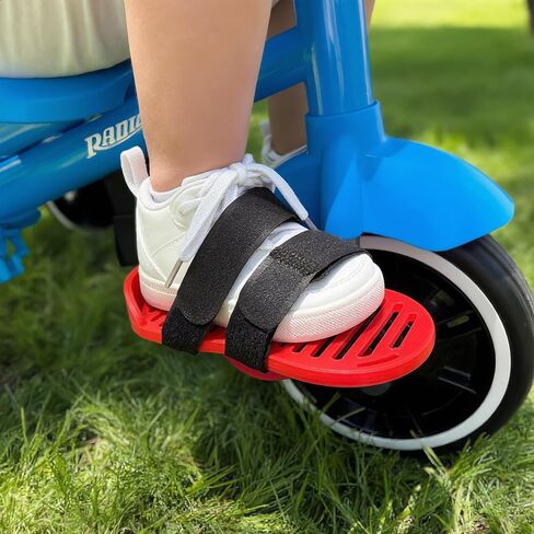 Tricycle Pedal Adapters for Toddlers | Adjustable Foot Stabilizers with Secure Anti-Slip Straps | Tool-Free Design, Fits Most Standard Trikes (Pair) in Saudi Arabia