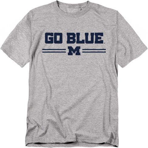 تي شيرت LOGOVISION من جامعة ميشيغان Go Blue Lines للبالغين من الجنسين in Saudi Arabia