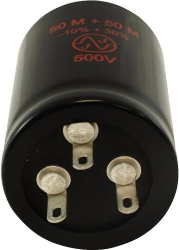 Capacitor - JJ Electronics, 500V, 50/50uF, Electrolytic in Kuwait
