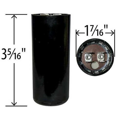 USA Start Capacitor 430-516 uF MFD 110 or 125 VAC Universal Replacement in Kuwait