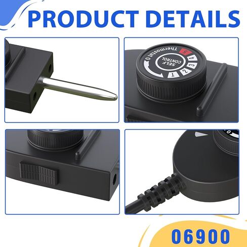 سلك ترموستات للتحكم في درجة الحرارة 06900 متوافق مع مقالي بريستو الكهربائية والشوايات وأجهزة المطبخ والشوايات لـ 40 نموذجًا محددًا in Kuwait