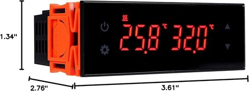 Temp Control Thermostat Operating Voltage AC110V Includes relays*3 Temperature Probe 1m Fully Automatic Intelligent Control System for All Types of Heating and Cooling Equipment. in Saudi Arabia