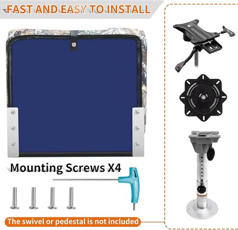 Boat Seats Low Back 2Pack, Folding Boat Seats Stainless Steel Screws Included, Waterproof Fold-Down Boat Captain Chairs. (camouflage) in Kuwait