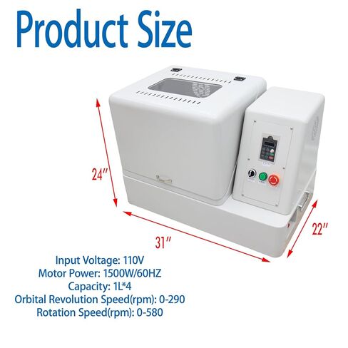 110V 4L Alumina Ceramic Planetary Ball Mill Machine with 4x1L Jars, 1.5KW Lab Grinder for Ceramic/Medicine/Soil/Chemical Powder Grinding, Industrial Scientific Laboratory Pulverizer in Saudi Arabia