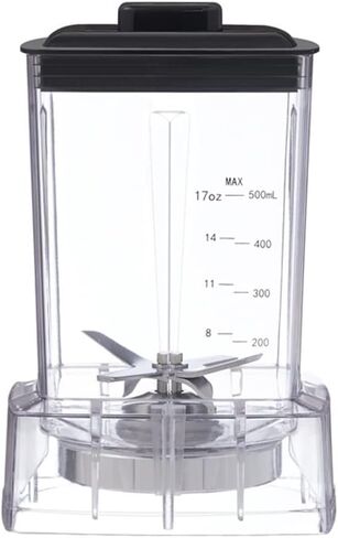 17-Ounce 500ml Dry Grains Grinding Container Jug Jar Dry Grinder Blades Assemblied in Saudi Arabia