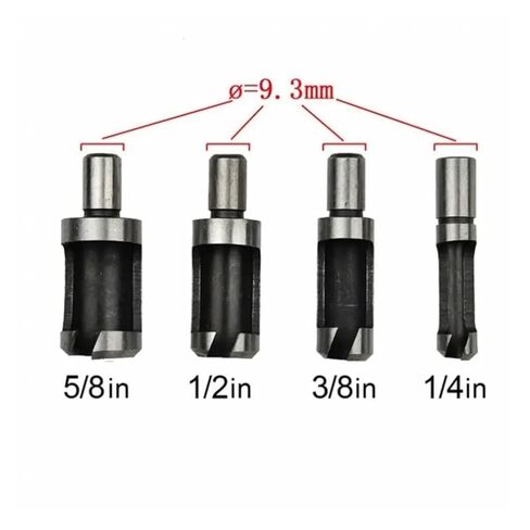 4pcs Center Drill Bit Carbon Steel Woodworking Cutter for Wood Work Carpenter Wood Hole Cutter Drill in Saudi Arabia