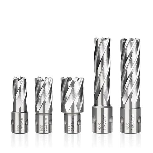 فتاحة ثقب HSS 12-35 مم لقمة مثقاب معدنية أساسية قاطع حلقي لقمة مثقاب مجوفة وفتحة ثقب لأدوات حفر المعادن (23 × 35 مم) in Kuwait