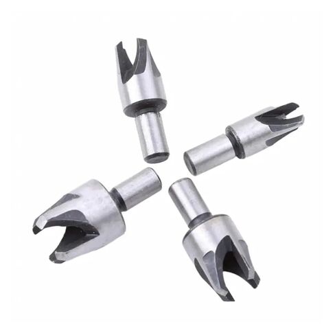 4 قطعة 6 مللي متر-16 مللي متر أربعة الأسنان مشطوب القواطع الكربون الصلب النجارة جولة عرقوب مثقاب مجموعة النجارة ثقب القاطع in Kuwait