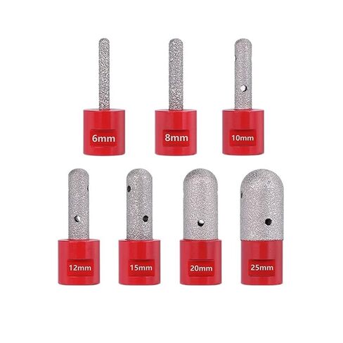 Diamond Milling Bit M14 Thread Brazed Diamond Ball Nose Milling Bit for Tile Marble Concrete 6/8/10/12/15/20/25mm(40x12) in Saudi Arabia