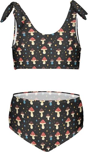 Wusikd Cat Kitten Girls Swimsuits Two Piece Cartoon Swimwear Bikini Set for for Girls Size 11-12T in Saudi Arabia