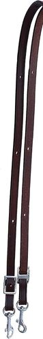 CHALLENGER Horse Western 8' Brown Leather Rubber Grip Contest Barrel Reins Teal 805LR13TL in Saudi Arabia