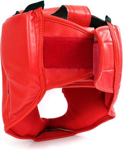 Kickboxing Headgear PU Leather MMA Sparring Helmet with Thick Foam Padding Full Coverage for Boxing Martial Arts Comfortable Adjustable Closure Lock Holes for Good Ventilation L in Kuwait