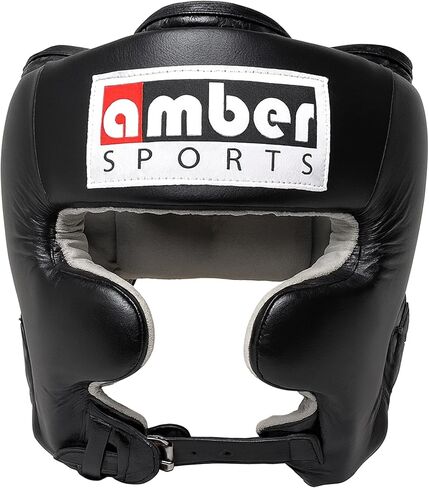 Classic Headgear for Boxing & MMA, Full-Face Training Head Guard with Cheek Protection, Adjustable Fit, Durable Leather & Multi-Layer Padding for Sparring and Muay Thai in Saudi Arabia