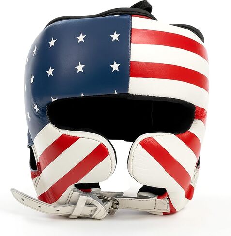 Classic Headgear for Boxing & MMA, Full-Face Training Head Guard with Cheek Protection, Adjustable Fit, Durable Leather & Multi-Layer Padding for Sparring and Muay Thai in Saudi Arabia