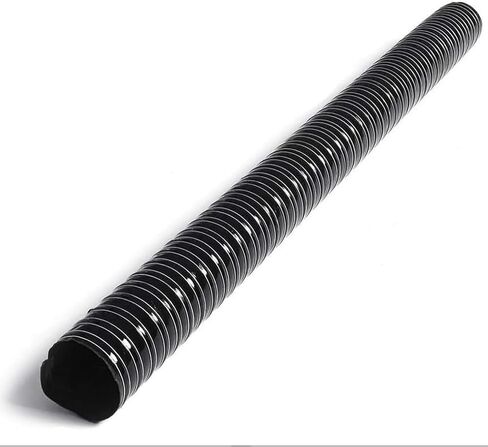 Flexible Silicone Duct Hose for Automotive Brake Cooling, Black Induction & Vacuum Hose, Heat Resistant (13ft/400cm, 127mm) - High Performance Airflow Solution in Saudi Arabia