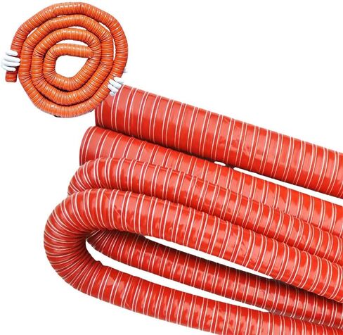 High-Temperature Automotive Silicone Vent Pipe Hose 2in 3in 4in 5in, Durable Glass Fiber Ducting for Fan & Dryer Exhaust, 220mm (8 3/5") Replacement Tubing in Saudi Arabia