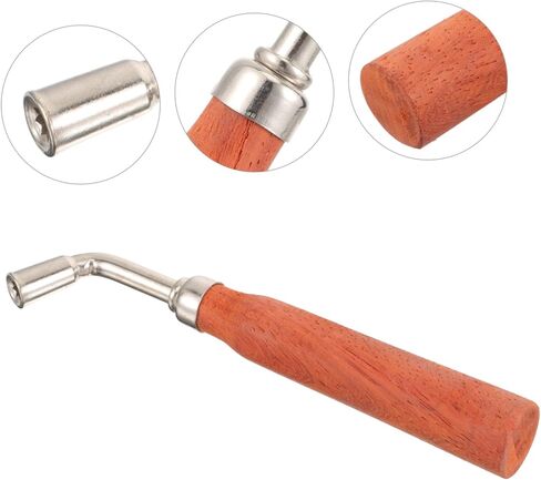 Totority Professional Dulcimer Tuning Wrench Octagonal Handheld Tool Hardwood Compact Portable Dulcimer Accessory for Precise Instrument in Saudi Arabia