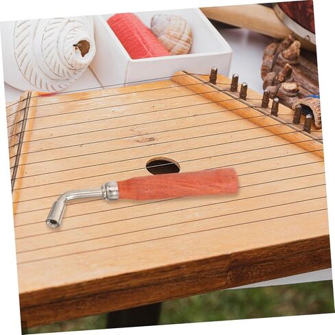 Totority Professional Dulcimer Tuning Wrench Octagonal Handheld Tool Hardwood Compact Portable Dulcimer Accessory for Precise Instrument in Saudi Arabia