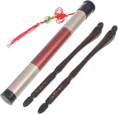 مطارق ممارسة السنطور من خشب الأبنوس من توريتي مع دلو محمول وإكسسوارات السنطور الاحترافية خفيفة الوزن للمبتدئين والخبراء واستخدام المطارق لأداة يانغكين in Saudi Arabia