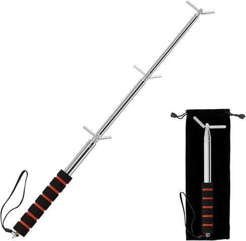 عمود اختبار كاشف الدخان - كاشف الدخان واختبار القطب القابل للخروج من دخان الطوارئ - عمود اختبار طوارئ لإضاءة الطوارئ - ضمان اختبار آمن وفعال لمنتجات سلامة الحياة ، حزمة واحدة in Kuwait