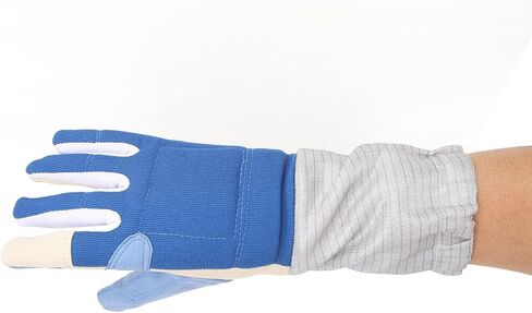 Padded Fencing Glove Right Handed, Durable Knitted Fabric, Breathable Sabre Glove for Training Protection - Anti Slip Grip, Injury Reduction, Ideal for Sabre Swordsmanship (S Size) in Kuwait