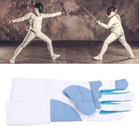 Left Hand Fencing Glove, Skid Saber Glove, Abrasion, Multiple Sizes - Durable Material, Comfortable Fit, Ideal for Training and Practice (M 35x27x20cm / 13.78x10.63x7.87in) in Kuwait
