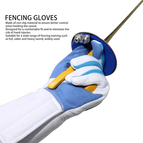 Left Hand Fencing Glove, Skid Saber Glove, Abrasion, Multiple Sizes - Durable Material, Comfortable Fit, Ideal for Training and Practice (XL) in Kuwait