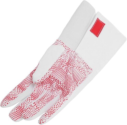Leather Fencing Glove for Adults, Right Hand, Plastic Dot Anti Skid Design - Enhanced Grip, Flexible Fit, Ideal for Epee and Foil Training (S) in Kuwait