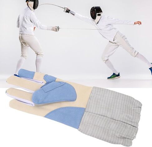Padded Fencing Glove Right Handed, Durable Knitted Fabric, Breathable Sabre Glove for Training Protection - Anti Slip Grip, Injury Reduction, Ideal for Sabre Swordsmanship (XS) in Kuwait