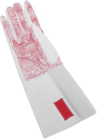 Leather Fencing Glove for Adults, Right Hand, Plastic Dot Anti Skid Design - Enhanced Grip, Flexible Fit, Ideal for Epee and Foil Training (XS) in Kuwait
