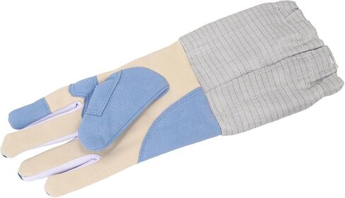 Padded Fencing Glove Right Handed, Durable Knitted Fabric, Breathable Sabre Glove for Training Protection - Anti Slip Grip, Injury Reduction, Ideal for Sabre Swordsmanship (L 47x38x27cm / in Kuwait