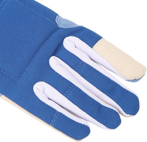 Padded Fencing Glove Right Handed, Durable Knitted Fabric, Breathable Sabre Glove for Training Protection - Anti Slip Grip, Injury Reduction, Ideal for Sabre Swordsmanship (M 35x27x20cm / in Kuwait
