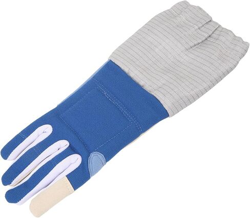 Padded Fencing Glove Right Handed, Durable Knitted Fabric, Breathable Sabre Glove for Training Protection - Anti Slip Grip, Injury Reduction, Ideal for Sabre Swordsmanship (M 35x27x20cm / in Kuwait