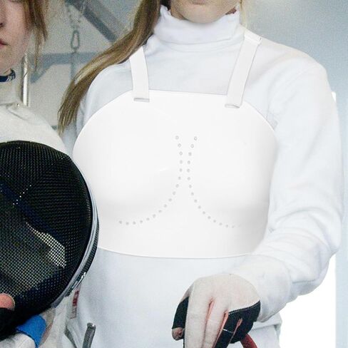 Mikinona Fencing Chest Protective Guard for Women, Medium Size Sports Chest Protector with Ergonomic Design, Lightweight Sparring Gear for Youth and Student Fencing Practice in Saudi Arabia