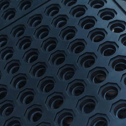 Commercial Rubber Floor Mats Matting 24x36In Indoor Outdoor Anti Fatigue Drainage Mat with Non-Slip Backing Commercial Kitchen Floor Mat for Restaurant Kitchen Bar Garden Wet Area(Black) in Kuwait