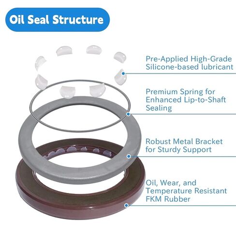 Oil Seal 55 * 78 7 mm - Double Lip with Spring ﻿ in Kuwait