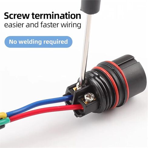 LD28 Solderless Screw Crimping Connector IP68 Waterproof Docking 2Pin 3Pin 4Pin 6Pin for Outdoor LED Light(2Pin,5Sets) in Kuwait